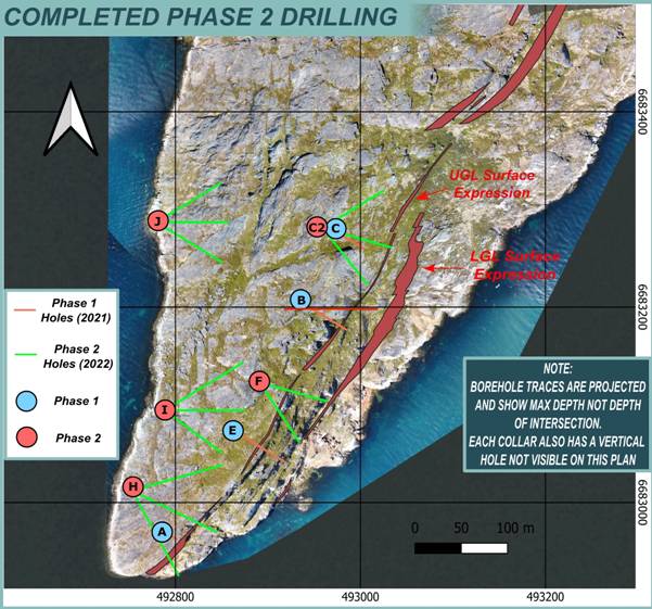All Roc Mining Map GreenRoc 2022 drilling confirms consistent high grade graphite ...
