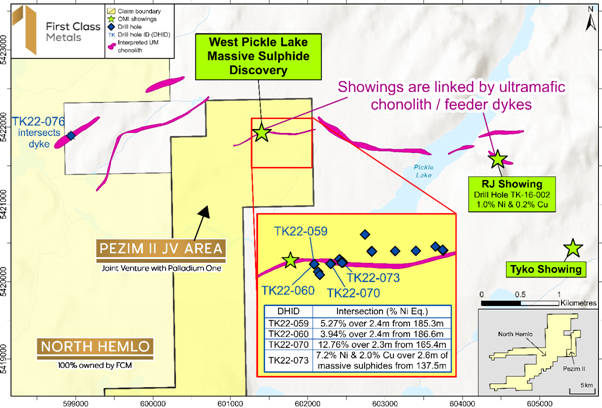 First Class Metals FCM reports further high grade intercepts at West Pickle Lake ...