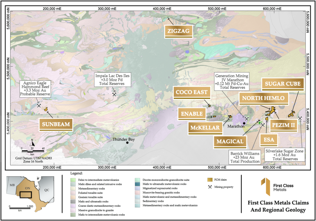 First Class Metals FCM receives full grant payment for North Hemlo exploration ...